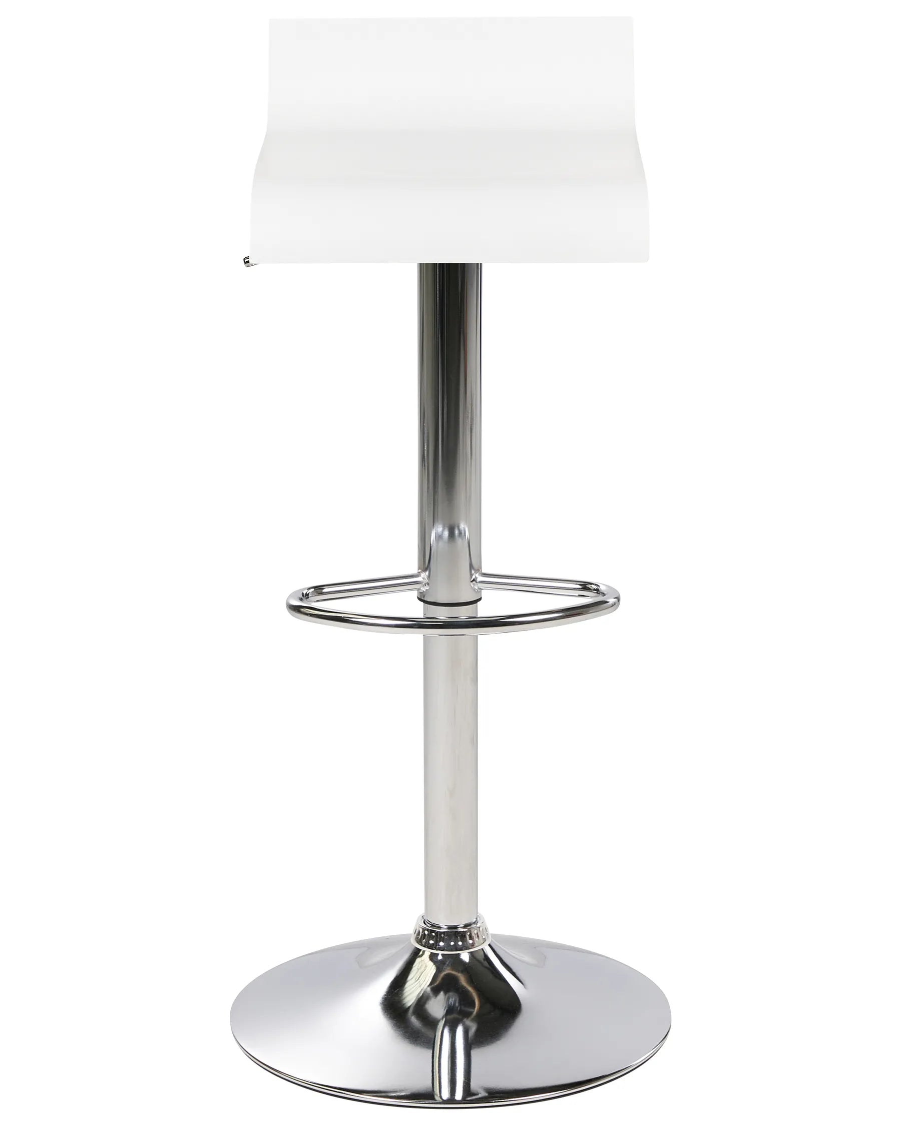Set of 2 Bar Chairs VALENCIA Swivel White