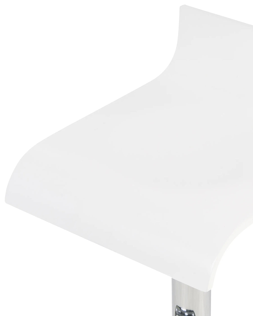 Set of 2 Bar Chairs VALENCIA Swivel White