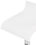 Set of 2 Bar Chairs VALENCIA Swivel White