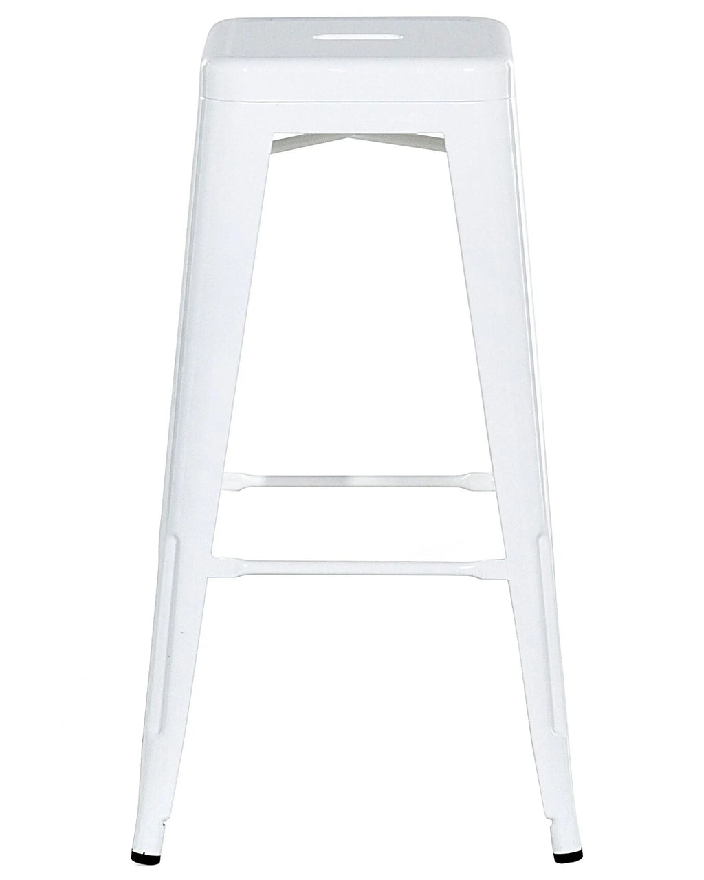 Set of 2 Bar Stools CABRILLO Metal White
