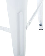 Set of 2 Bar Stools CABRILLO Metal White