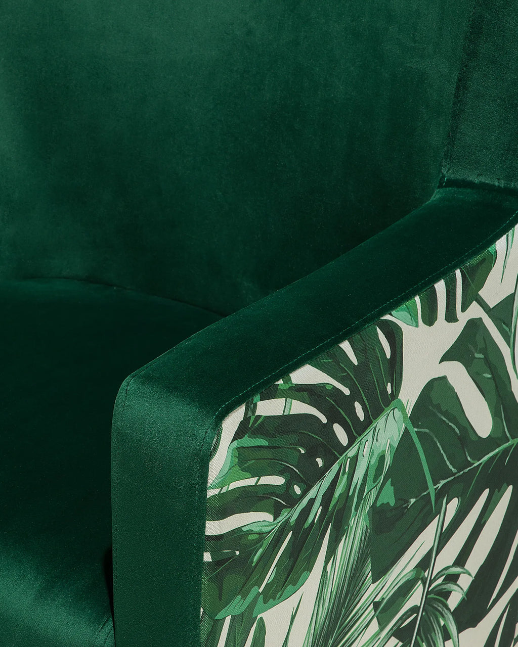 Wingback Chair ONEIDA Velvet Dark Green