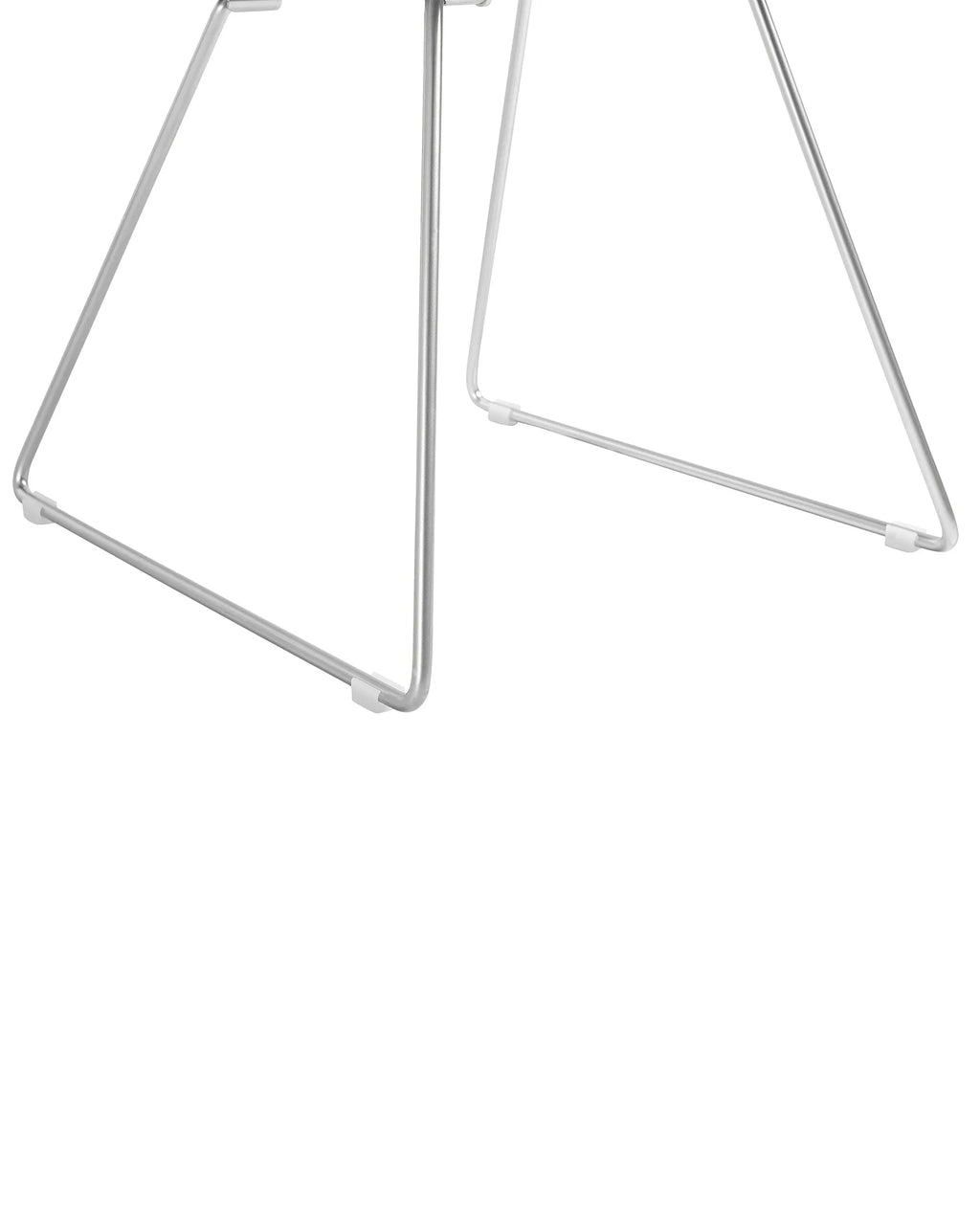 Set of 2 Dining Chairs AURORA Metal Silver