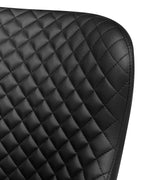 Set of 2 Dining Chairs SOLANO Faux Leather Black