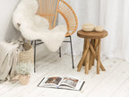 Side Table MERRITT Teak Wood Brown