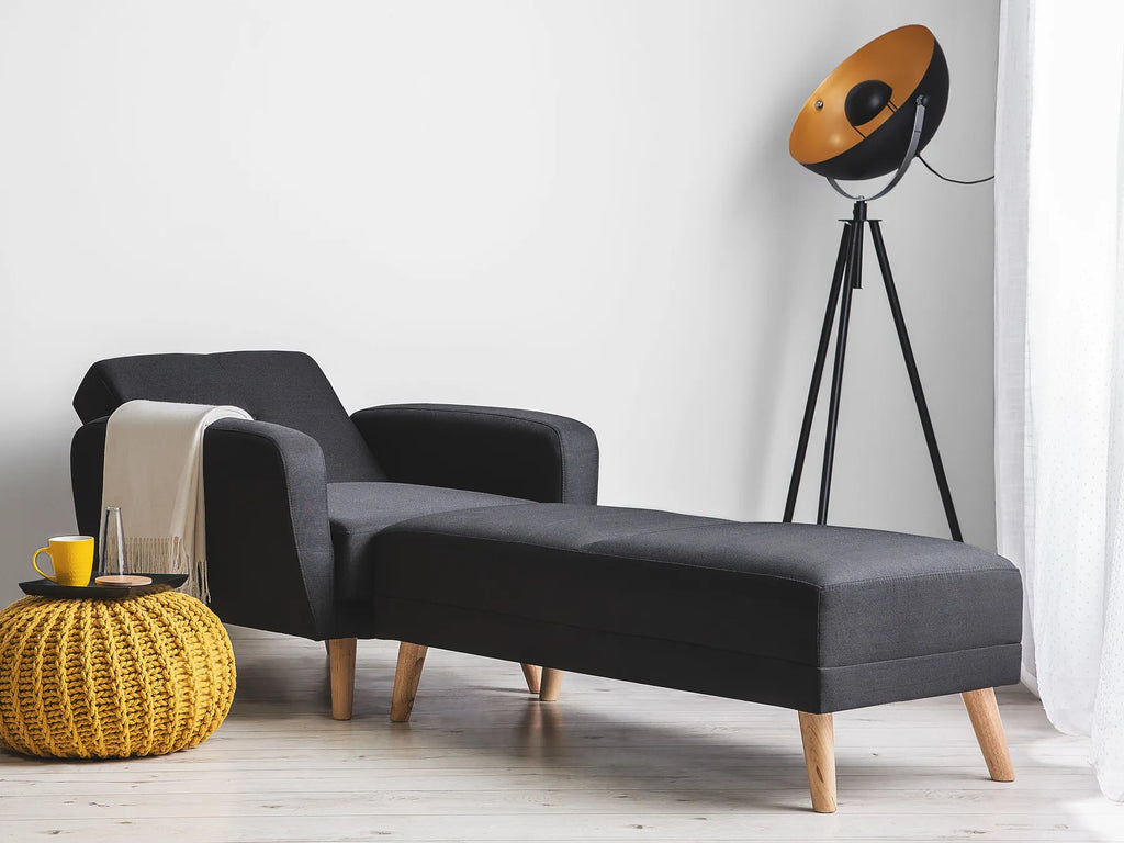 Recliner Chair FLORLI Fabric Black