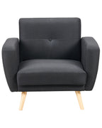 Recliner Chair FLORLI Fabric Black