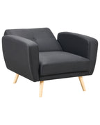 Recliner Chair FLORLI Fabric Black