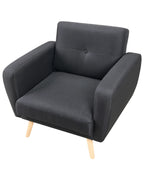 Recliner Chair FLORLI Fabric Black
