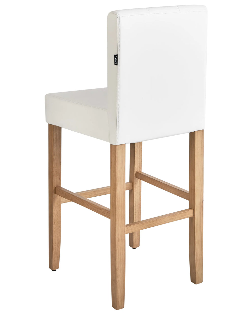 Set of 2 Bar Chairs MADISON Faux Leather Off-White