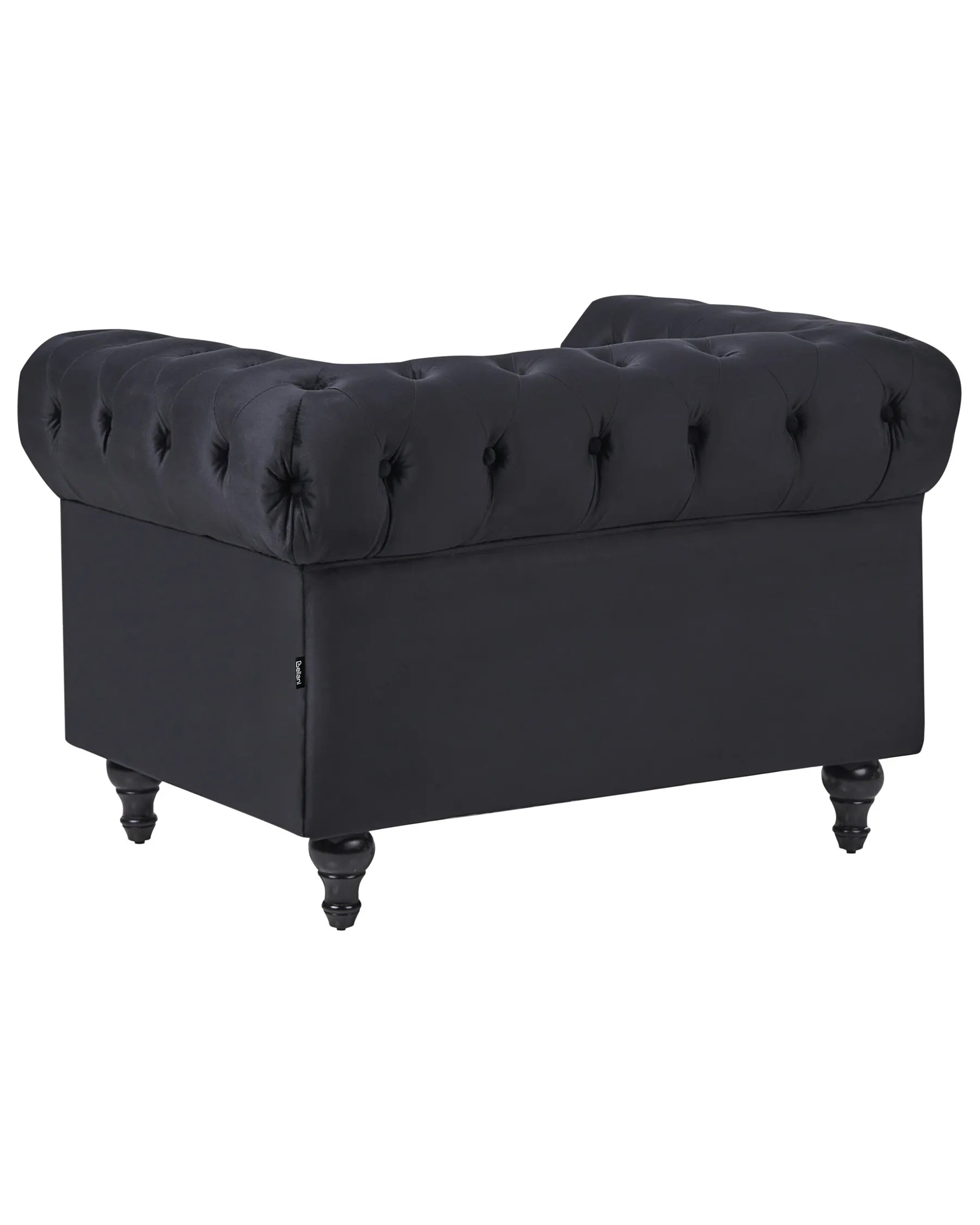 Armchair CHESTERFIELD Velvet Black