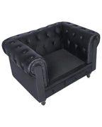 Armchair CHESTERFIELD Velvet Black