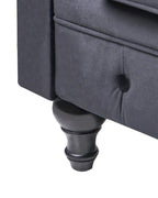 Armchair CHESTERFIELD Velvet Black