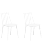 Set of 2 Dining Chairs VENTNOR White