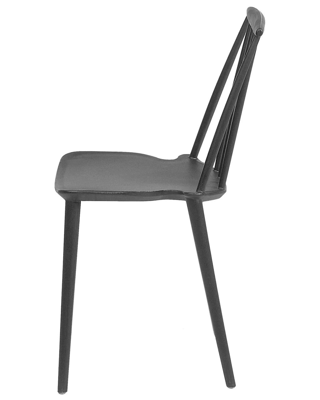 Set of 2 Dining Chairs VENTNOR Black