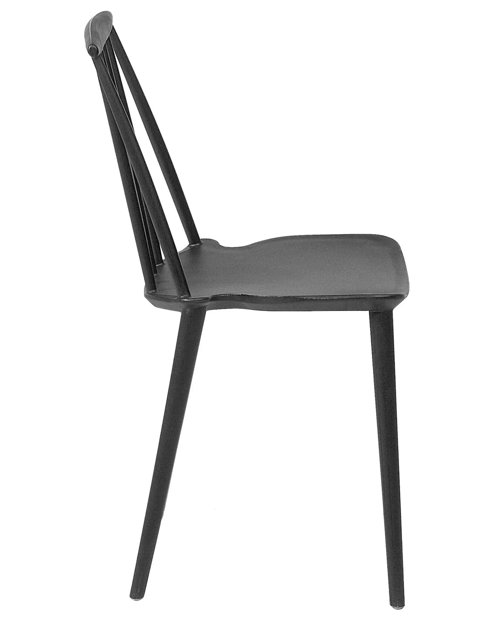 Set of 2 Dining Chairs VENTNOR Black