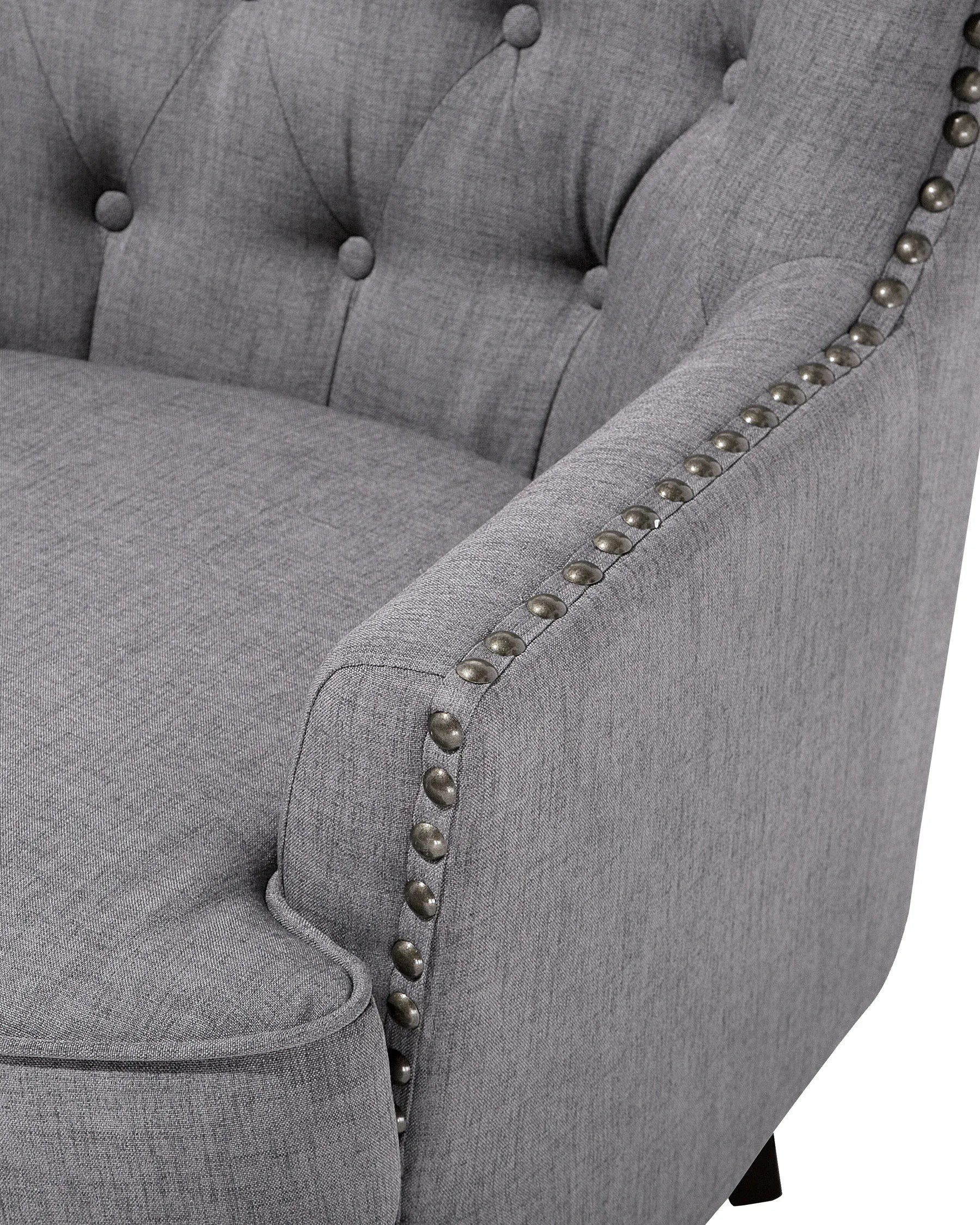 Armchair VIBORG II Fabric Light Grey
