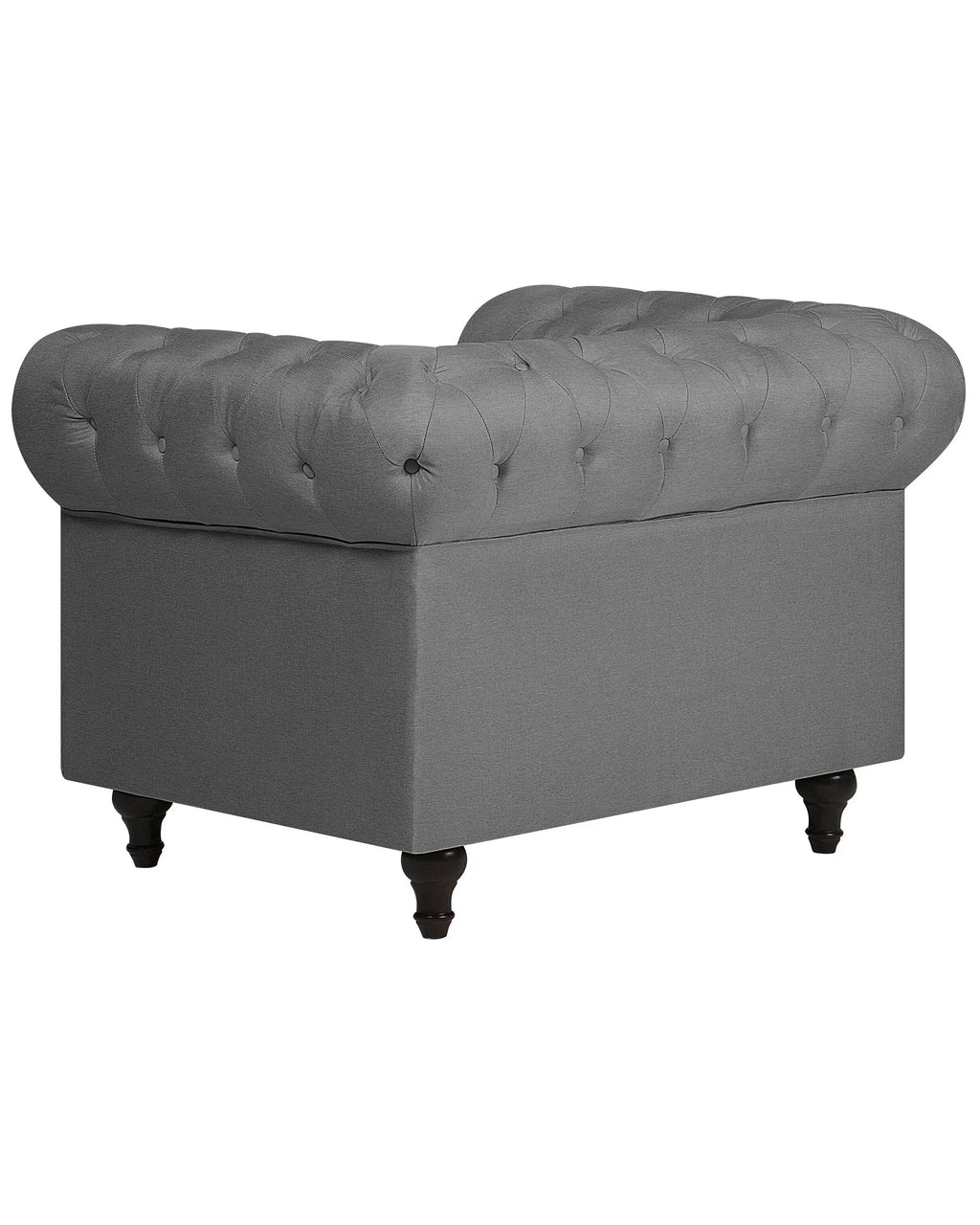Armchair CHESTERFIELD Fabric Light Grey