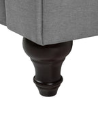 Armchair CHESTERFIELD Fabric Light Grey