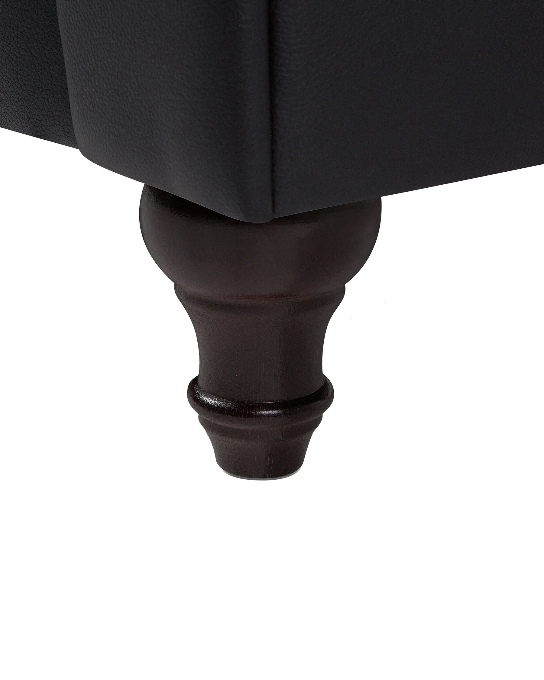 Armchair CHESTERFIELD Faux Leather Black