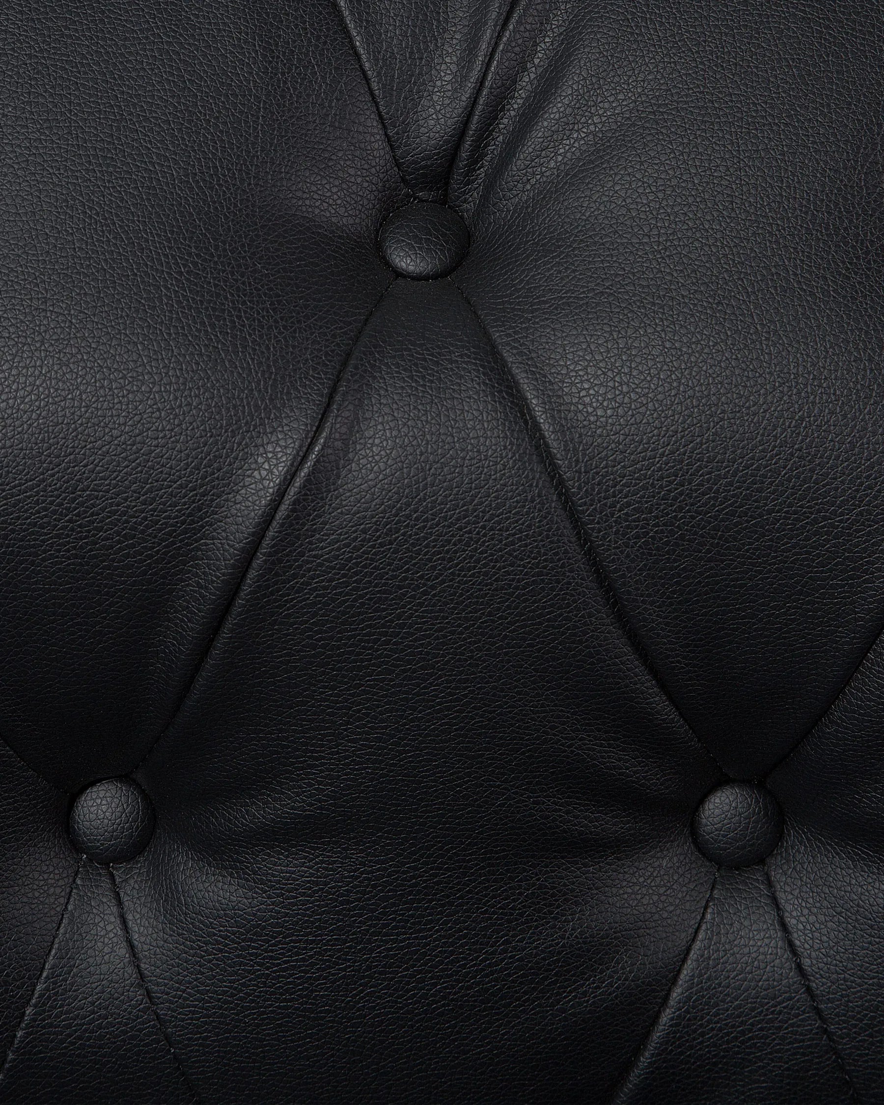 Armchair CHESTERFIELD Faux Leather Black