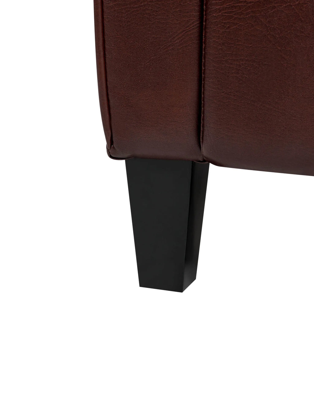 Recliner Chair ROYSTON with Footrest Faux Leather Dark Brown
