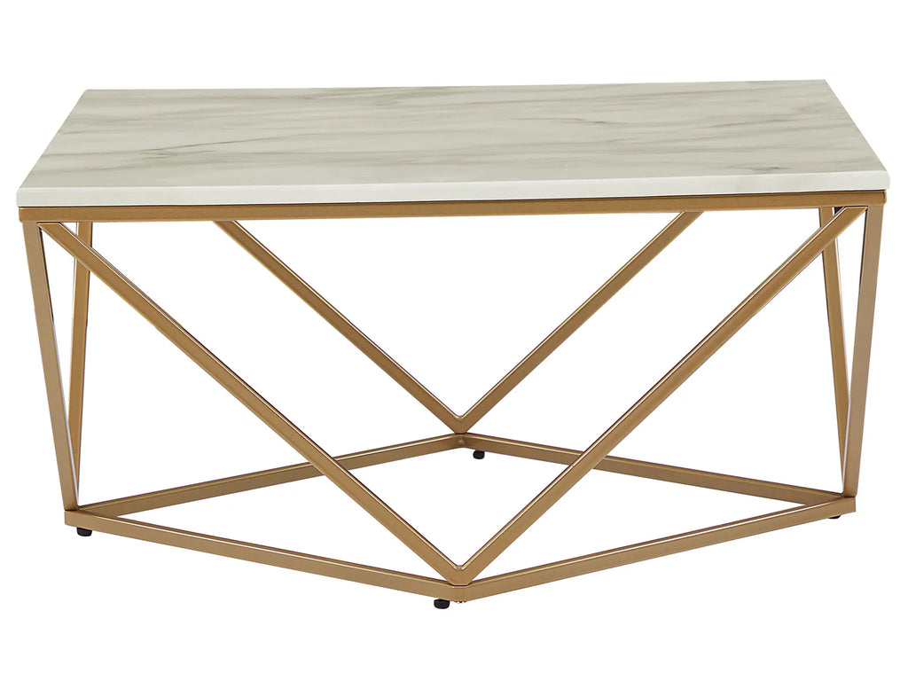 Coffee Table MALIBU Marble/ Gold
