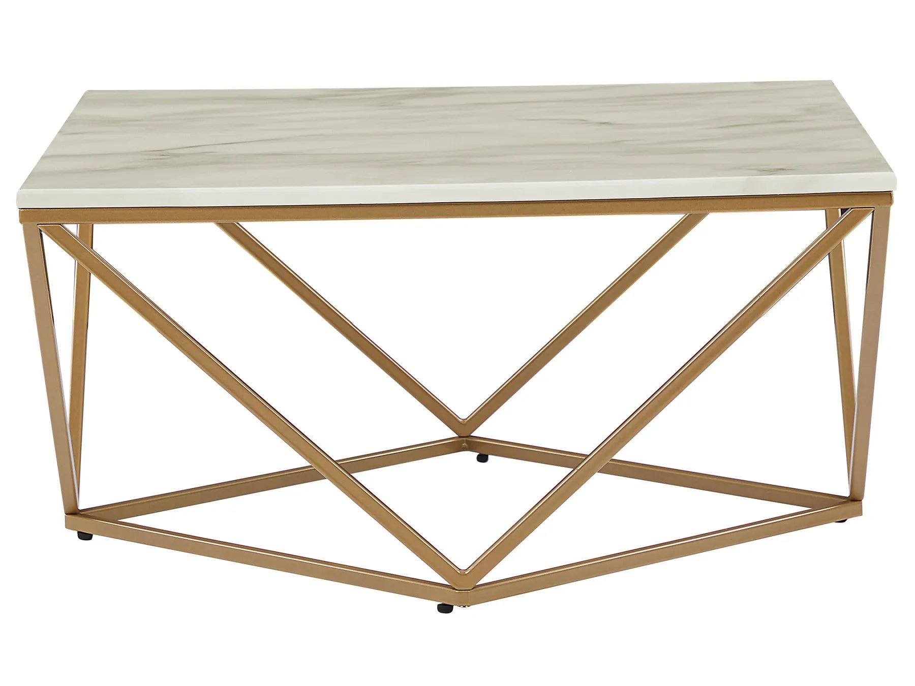 Coffee Table MALIBU Marble/ Gold