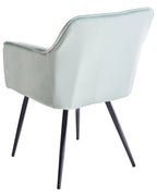 Set of 2 Dining Chairs JASMIN Velvet Mint Green