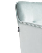 Set of 2 Dining Chairs JASMIN Velvet Mint Green