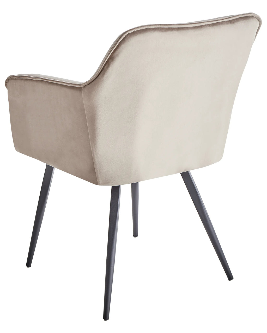 Set of 2 Dining Chairs JASMIN Velvet Taupe
