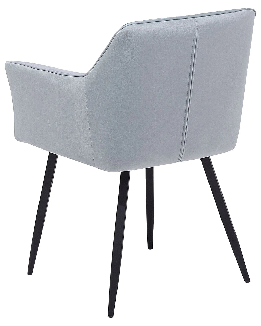 Set of 2 Dining Chairs JASMIN Velvet Light Grey