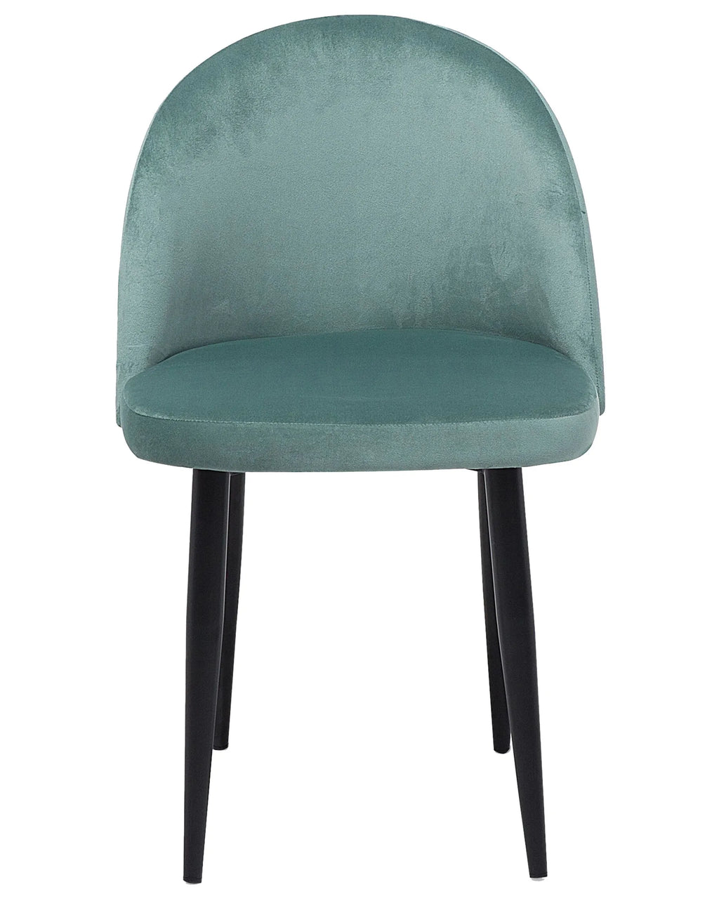Set of 2 Dining Chairs VISALIA Velvet Mint Green