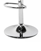 Set of 2 Bar Chairs LOTA Swivel Transparent — close-up detail