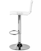 Set of 2 Bar Chairs LOTA Swivel Transparent — front product view