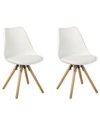 Set of 2 Dining Chairs DAKOTA White