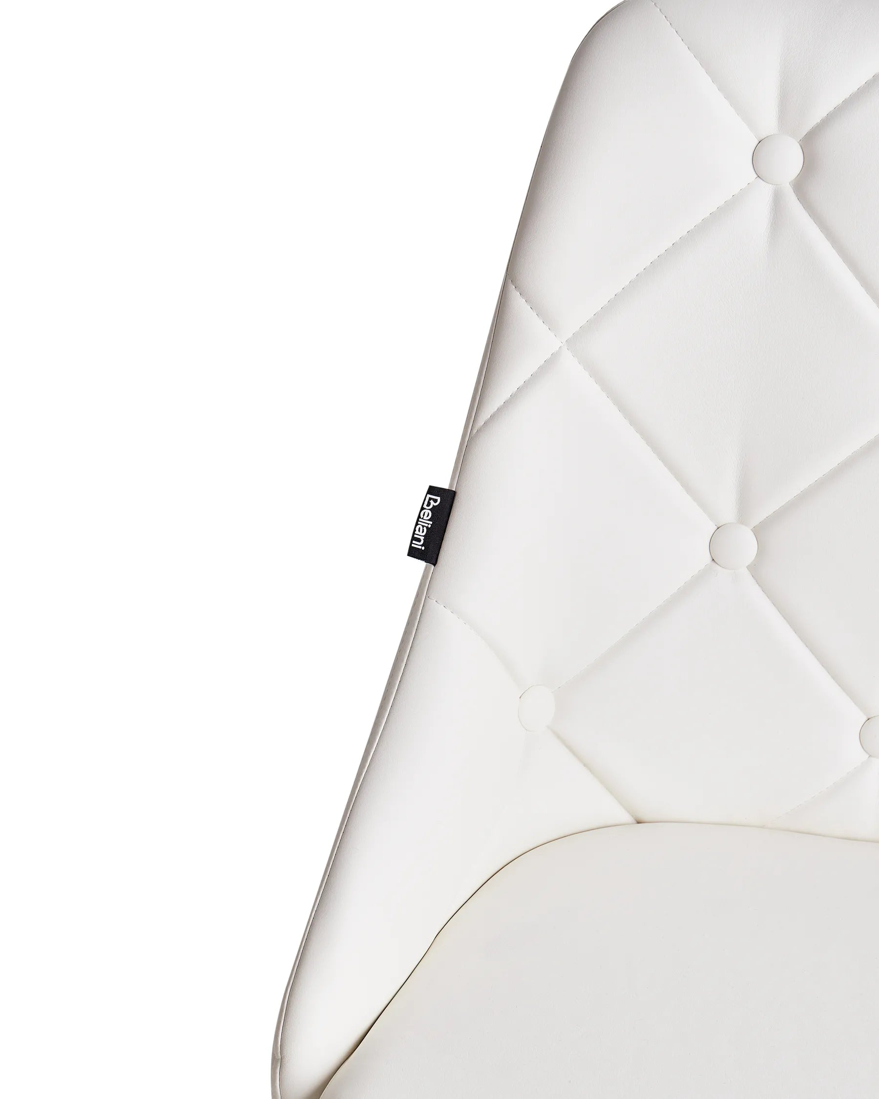 Set of 2 Dining Chairs VALERIE Faux Leather White