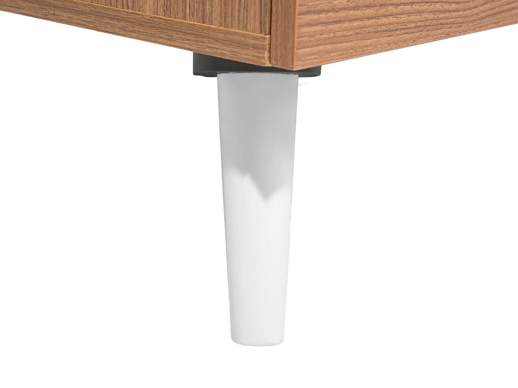 Coffee Table ALLOA Light Brown/ White with Storage