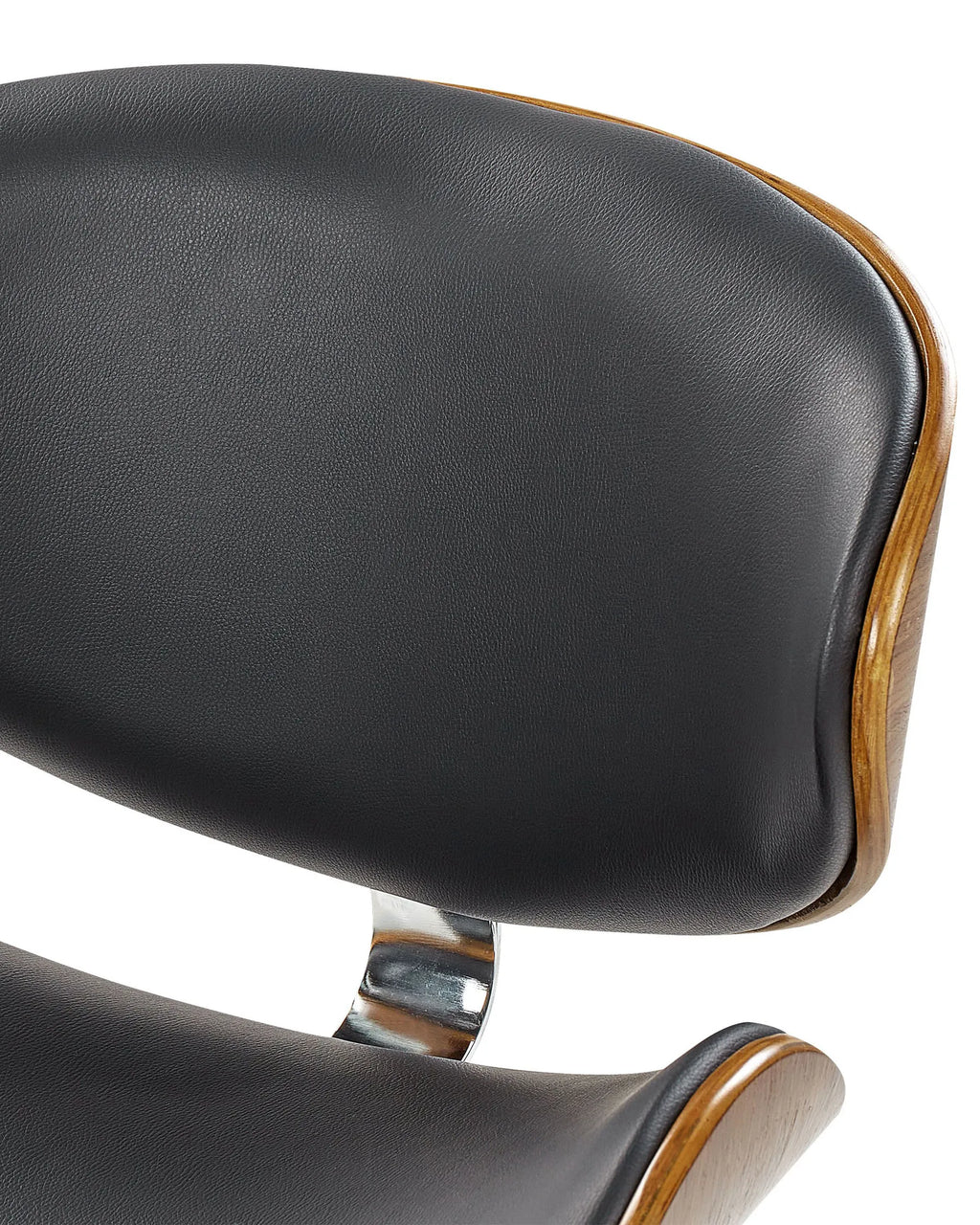 Desk Chair ROTTERDAM Faux Leather Black
