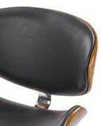 Desk Chair ROTTERDAM Faux Leather Black