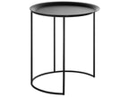 Set of 2 Side Tables TWINS Metal Black