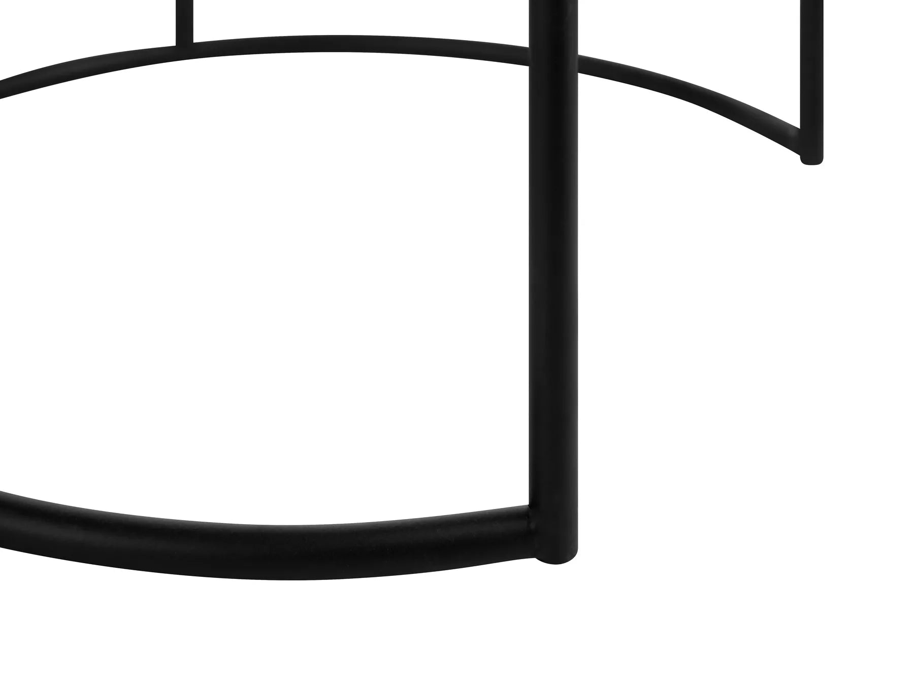 Set of 2 Side Tables TWINS Metal Black
