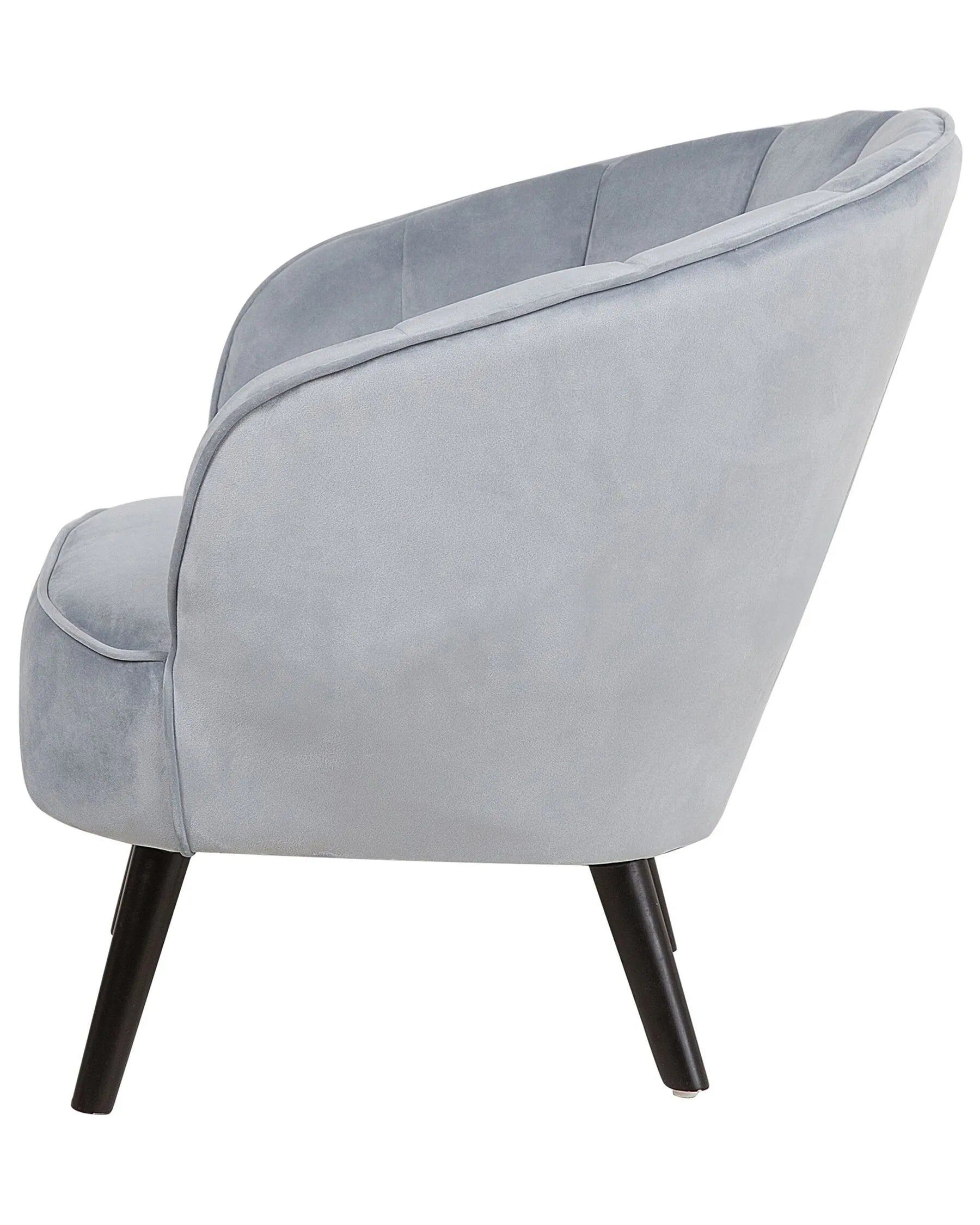 Armchair DALA Velvet Light Grey