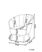 Armchair DALA Velvet Pink
