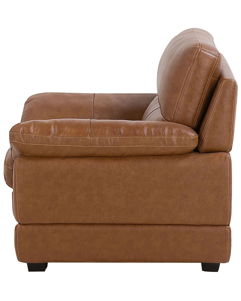 Armchair HORTEN Faux Leather Brown
