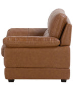 Armchair HORTEN Faux Leather Brown