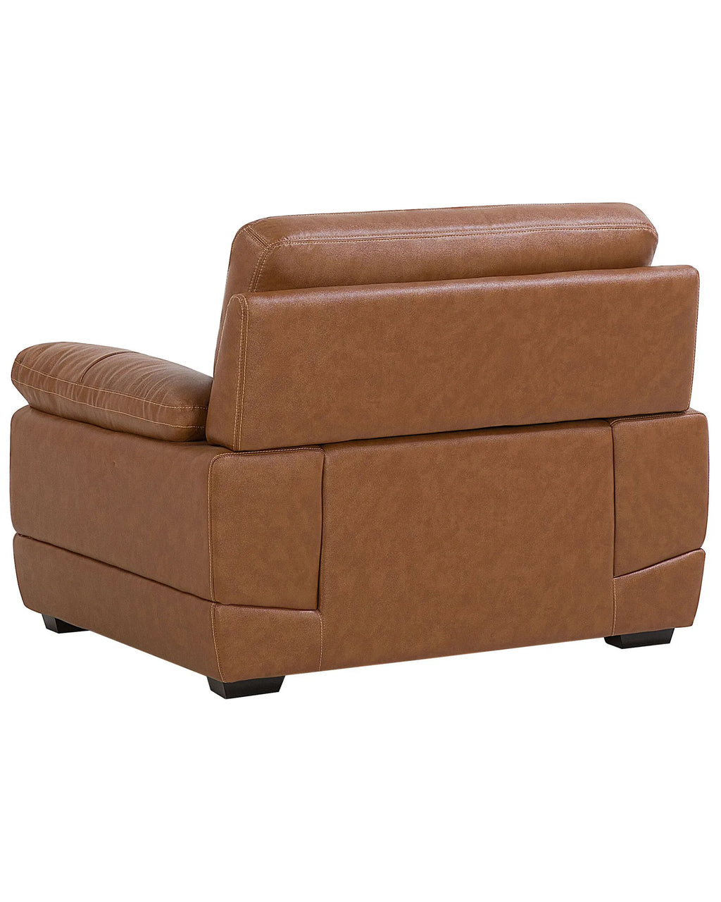 Armchair HORTEN Faux Leather Brown