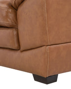 Armchair HORTEN Faux Leather Brown
