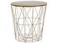 Side Table LANARK Gold with Storage