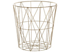 Side Table LANARK Gold with Storage